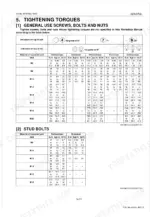 kubota-b3150-b3150su-tractor-workshop-manual-kisc-issued-05-2021-a-torque-29.webp Kubota B3150, B3150SU tightening torques table for general use screws, bolts, nuts and stud bolts with specifications in N·m, kgf·m, lbf·ft