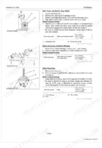 kubota-b3300su-aus-tractor-workshop-manual-9y111-05191-hydraulic-260.webp Kubota B3300SU-AUS steering system procedures: side cover and sector gear shaft removal, valve assembly and rack piston disassembly with torque specifications