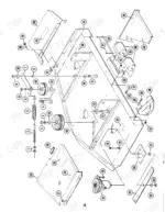 kubota-b3548-rear-mount-mower-operator-manual-551-14006-exploded-view-15.webp Kubota B3548 mower deck exploded view diagram with numbered parts and components