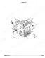 Kubota B4200D crankcase exploded view diagram with numbered component parts and assembly references