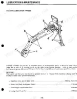kubota-b4672a-bl4690a-backhoe-operator-manual-70000-73822-maintenance-20.webp Kubota B4672A BL4690A backhoe lubrication fittings diagram showing grease points on boom, cylinders, dipper, stabilizer arms, and bucket links with 21 total fittings