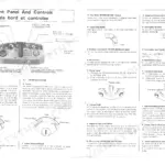 Kubota B5100D/B6100D/B7100D instrument panel and controls diagram showing switches, lamps, and operational procedures