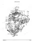 Kubota B6000 crankcase group exploded view diagram with numbered component parts and assembly references