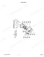 kubota-b6100d-t-b6100d-p-b6100d-america-tractor-parts-catalog-100k0034-brake-parts-75.webp Kubota B6100D brake group exploded view diagram with numbered component parts and reference callouts