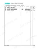 kubota-b6100e-p-tractor-parts-catalog-11043-accessories-parts-128.webp Kubota B6100E-P accessory and service parts group table with part numbers, descriptions, quantities, and weights