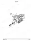 Kubota B6200D crankcase exploded view diagram with numbered component parts and assembly references
