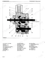 kubota-b6200hst-b7200hst-tractor-workshop-manual-97897-10713-exploded-view-9.webp Kubota B6200HST B7200HST transmission exploded view diagram with numbered components including oil filter, trocoid rotor, pistons, cylinder blocks, and output shaft