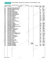 kubota-b7100hst-d-b7100hst-e-tractor-parts-catalog-100k0316-chassis-parts-168.webp Kubota B7100HST-D B7100HST-E 3-point linkage parts list with part numbers, descriptions, quantities, and weights