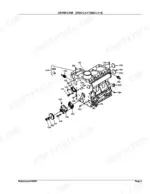 Kubota B7200HSTD crankcase D850-LA-H D950-LA-H exploded view diagram with numbered parts
