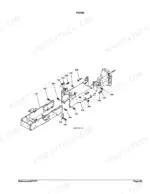 Kubota B7300HSD frame exploded view diagram with numbered component parts and assembly references