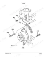 Kubota B7300HSD Dynamo alternator exploded view diagram with numbered parts 010-060
