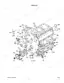 Kubota B7300HSD crankcase exploded view diagram with numbered component parts and assembly references
