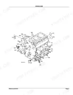 kubota-b7400hsd-tractor-parts-catalog-engine-parts-6.webp Kubota B7400HSD crankcase exploded view diagram with numbered component parts and assembly references