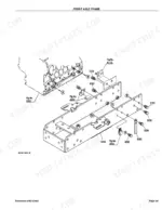 kubota-b7510hsd-tractor-parts-catalog-100k0780-chassis-parts-196.webp Kubota B7510HSD exploded view diagram of the front axle frame assembly, showing mounting brackets, bolts, and hardware.