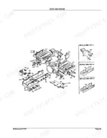 Kubota B8200DP exploded view diagram of step and frame assembly with numbered component reference parts.