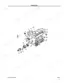Kubota B8200DP exploded view diagram of the engine crankcase assembly with numbered component parts list.