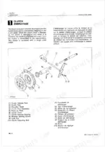 kubota-b8200hst-tractor-workshop-manual-9y011-11003-exploded-view-16-1.webp Kubota B8200HST exploded view diagram of the clutch assembly, including release fork, disc, pressure plate, and release bearing.