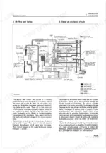kubota-b8200hst-tractor-workshop-manual-9y011-11003-system-diagram-23.webp Kubota B8200HST transmission oil flow and hydraulic valve system diagram showing pump, motor, and relief valves.