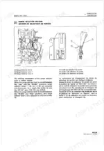 kubota-b8200hst-tractor-workshop-manual-9y011-11003-troubleshooting-37-1.webp Kubota B8200HST transmission range selector lever mechanism diagram, guide, and shifting operation description.
