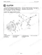 kubota-b9200hst-e-2wd-to-b9200dc-d-4wd-tractor-service-manual-60339-0-exploded-view-30.webp Kubota B9200HST-E(2WD), B9200HST-D(4WD), B9200DC-E(2WD), B9200DC-D(4WD) exploded view diagram of dry single plate clutch assembly.