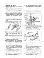 kubota-b9200hst-e-to-4wd-tractor-operator-manual-66361-6291-2-operations-6.webp Kubota B9200HST-E (2WD), B9200HST-D (4WD) operator manual page showing tractor safety, drawbar, brake lock, and SMV emblem diagrams.