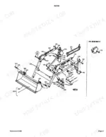 kubota-bf300-a-compact-tractor-loader-parts-catalog-boom-parts-6.webp Kubota BF300-A boom exploded view diagram with numbered parts and assembly components