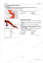 kubota-bh70-backhoe-workshop-manual-9y111-13460-exploded-view-60.webp Kubota BH70 backhoe disassembly procedure for bucket, dipperstick, and bucket cylinder with component diagrams.