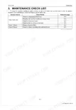 kubota-bh70-backhoe-workshop-manual-9y111-13460-maintenance-23.webp Kubota BH70 maintenance check list table showing daily, 10-hour, and 50-hour service intervals and inspection points.