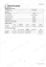 kubota-bh70-backhoe-workshop-manual-9y111-13460-specs-12.webp Kubota BH70 specifications table for digging force, cycle times, hydraulic cylinder dimensions, and bucket options.