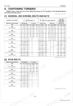 kubota-bh70-backhoe-workshop-manual-9y111-13460-torque-20.webp Kubota BH70 workshop manual torque specification tables for general use screws, bolts, nuts, and stud bolts by size and grade.