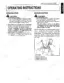 Kubota BH75 operating instructions for backhoe controls, joystick levers, and stabilizer control lever diagram.