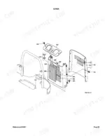 Kubota BH75 exploded view diagram of the main cover assembly, including panels, decals, and mounting hardware.