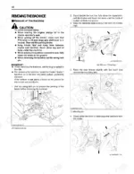 kubota-bh77-backhoe-assembly-instructions-7k503-7916-2-maintenance-61.webp Kubota BH77 backhoe removal procedure, showing swing lock pin, mounting pins, and boom positioning diagrams.