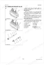 kubota-bh92-backhoe-workshop-manual-9y111-04231-exploded-view-48.webp Kubota BH92 backhoe overload relief valve exploded view, control valve diagrams, and component parts list.