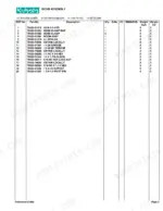 Kubota BL4520 parts list table for Boom Assembly, including hose clamps, pivot pins, and hardware reference numbers.