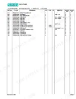 Kubota BT 751 parts list table for Main Frame, including bolts, bushings, springs, and levers with part numbers.
