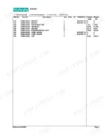 Kubota BT600 parts list table for bucket components including bolts, nuts, washers, and labels with part numbers.