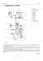 Kubota BX1500 engine lubricating system diagram showing oil pump, filter, crankshaft, and component parts list.