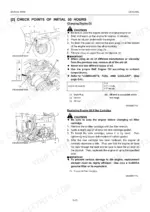 Kubota BX1500 service manual: 50-hour engine oil change and oil filter replacement procedures with diagrams and capacity table.
