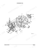 kubota-bx1500d-sub-compact-tractor-parts-catalog-drivetrain-parts-111.webp Kubota BX1500D exploded view diagram of the transmission case assembly with numbered components and hardware.