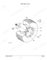 kubota-bx1500d-sub-compact-tractor-parts-catalog-wheels-parts-233.webp Kubota BX1500D exploded view diagram of the front wheel assembly 16x7.5-8, showing tire, rim, and hub mounting components.