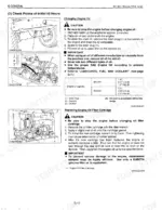 kubota-bx1800-bx2200-tractor-shop-manual-12460-procedures-24.webp Kubota BX1800, BX2200 engine oil change and filter replacement procedures with capacity table and component diagrams.