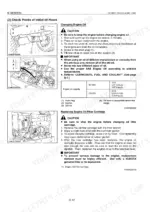 Kubota BX1800, BX2200 engine oil change and filter replacement procedures, oil capacity table, and maintenance diagrams.