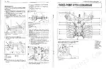 kubota-bx1870d-bx2370d-bx2670d-tractor-operator-manual-k2771-7121-1-exploded-view-25.webp Kubota BX1870D, BX2370D, BX2670D manual showing Stationary PTO operation, drive shaft adjustment, and three-point hitch components.