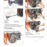 Kubota BX1880-AU, BX2380-AU, BX2680-AU, RCK60B-23BX, RCK54-23BX, RCK48-18BX, RCK60D-26BX, RCK54D-26BX transaxle disassembly steps.