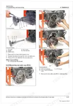 Kubota BX1880-AU, BX2380-AU, BX2680-AU, RCK60B-23BX, RCK54-23BX, RCK48-18BX, RCK60D-26BX, RCK54D-26BX transaxle disassembly steps.