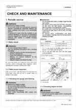 Kubota BX1880-AU, BX2380-AU, BX2680-AU, RCK60B-23BX, RCK54-23BX, RCK48-18BX, RCK60D-26BX, RCK54D-26BX periodic service, fuel specs, and diagram.