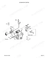 kubota-bx2200d-sub-compact-tractor-parts-catalog-100k0552-accessories-parts-261.webp Kubota BX2200D exploded view diagram of the optional alternator kit, including mounting brackets, wiring, and hardware.