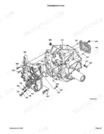 kubota-bx2200d-sub-compact-tractor-parts-catalog-100k0552-drivetrain-parts-111.webp Kubota BX2200D exploded view diagram of the transmission case assembly with numbered component parts.