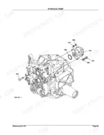 kubota-bx22d-compact-tractor-parts-catalog-100k0694-hydraulic-parts-76.webp Kubota BX22D exploded view diagram of the hydraulic pump assembly and mounting components.